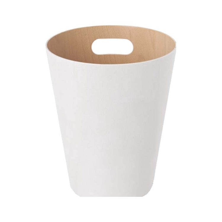 EXE.920.01.NOI - CORBEILLE À PAPIER WOOD 7,5 L AVEC POIGNÉE EN BOIS