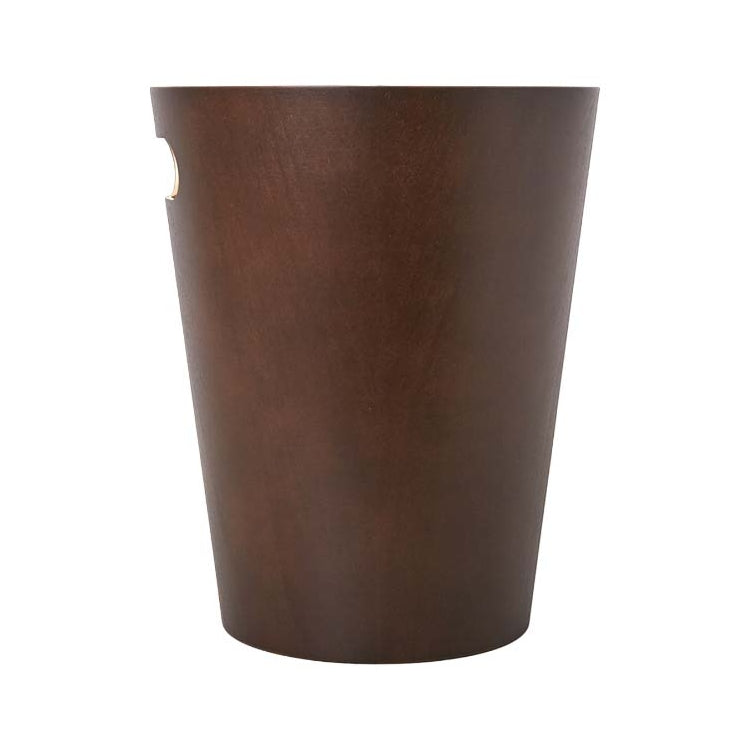 EXE.920.01.NOI - CORBEILLE À PAPIER WOOD 7,5 L AVEC POIGNÉE EN BOIS
