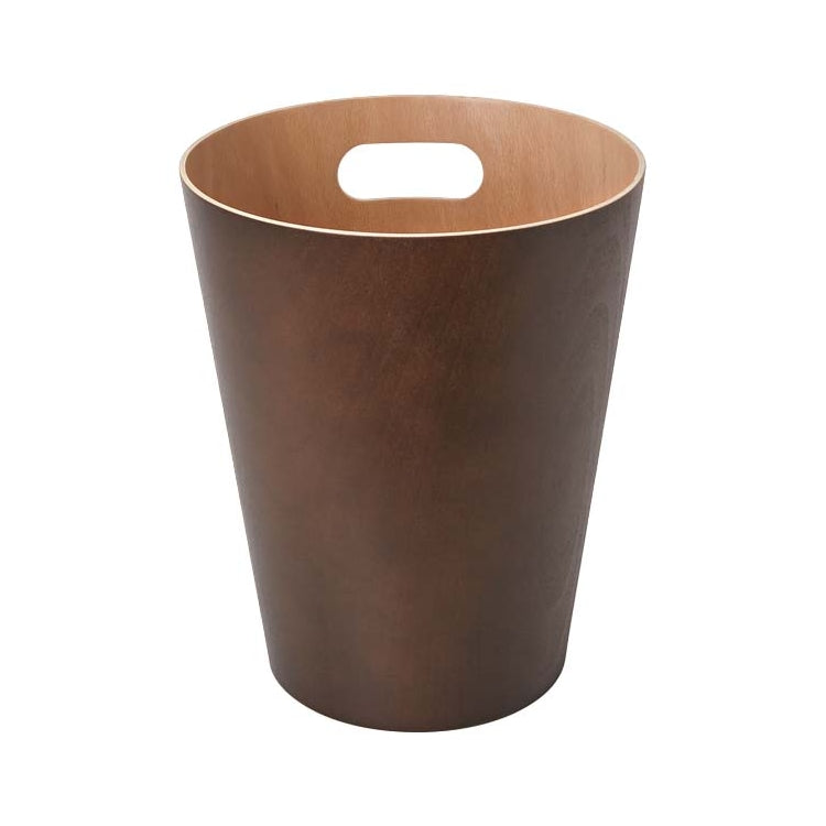 EXE.920.01.NOI - CORBEILLE À PAPIER WOOD 7,5 L AVEC POIGNÉE EN BOIS