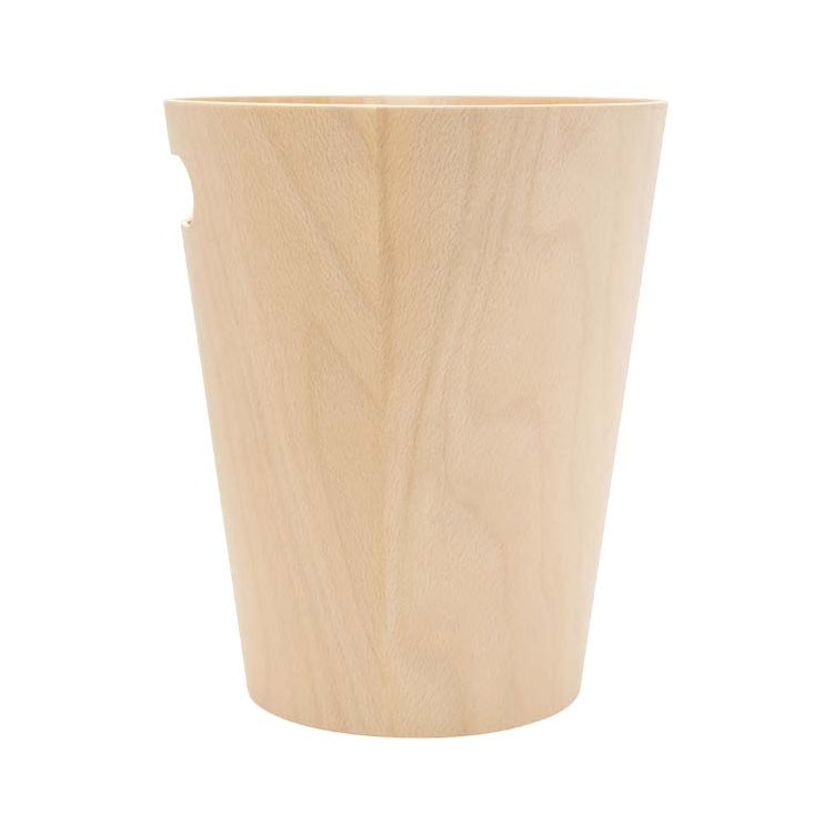 EXE.920.01.NOI - CORBEILLE À PAPIER WOOD 7,5 L AVEC POIGNÉE EN BOIS
