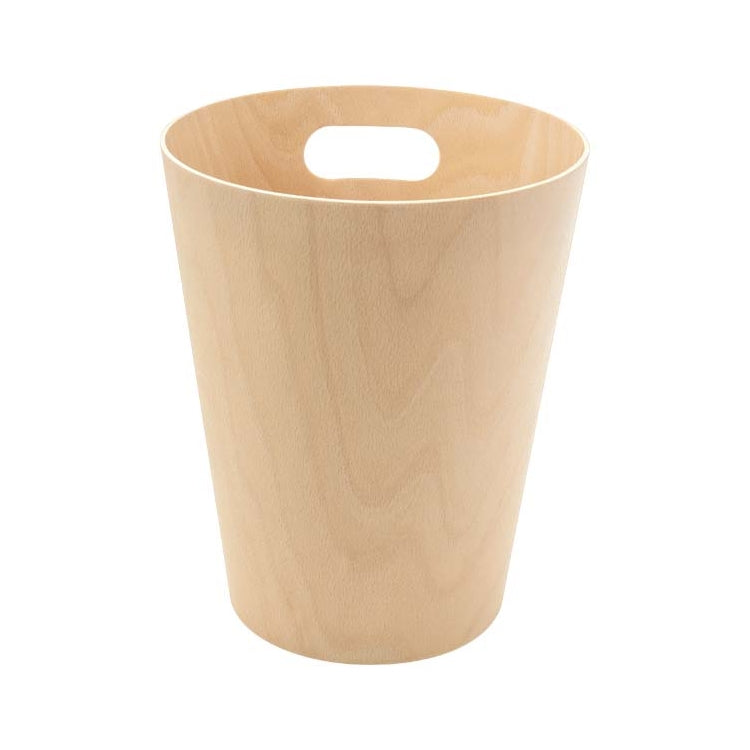 EXE.920.01.NOI - CORBEILLE À PAPIER WOOD 7,5 L AVEC POIGNÉE EN BOIS