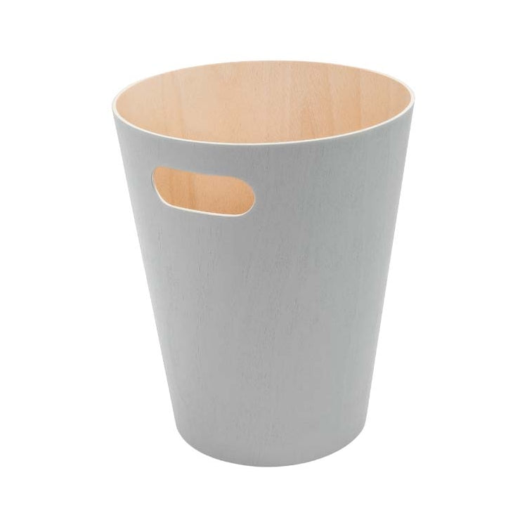 EXE.920.01.NOI - CORBEILLE À PAPIER WOOD 7,5 L AVEC POIGNÉE EN BOIS