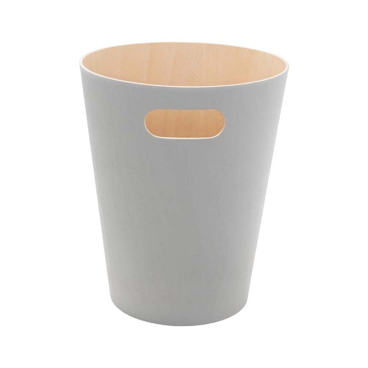 EXE.920.01.NOI - CORBEILLE À PAPIER WOOD 7,5 L AVEC POIGNÉE EN BOIS