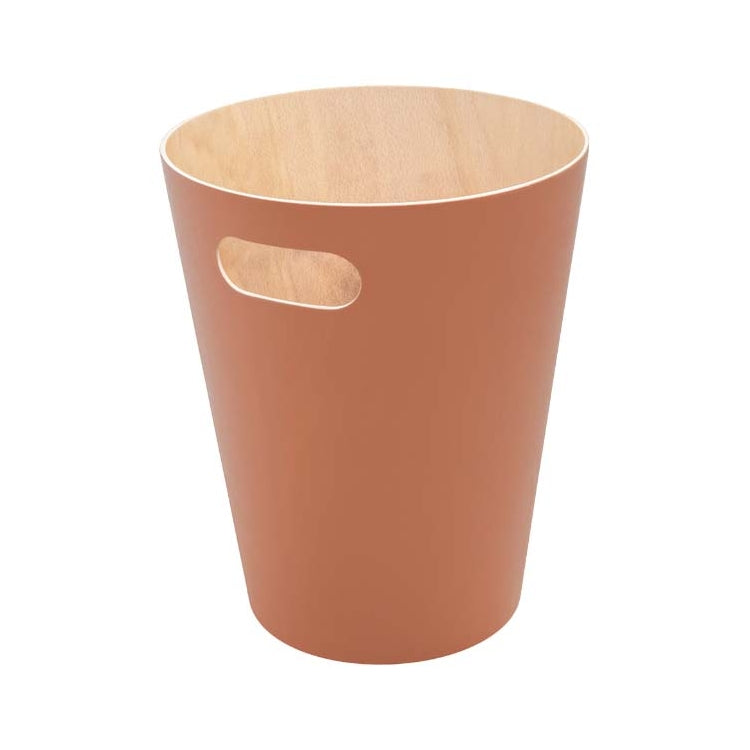 EXE.920.01.NOI - CORBEILLE À PAPIER WOOD 7,5 L AVEC POIGNÉE EN BOIS