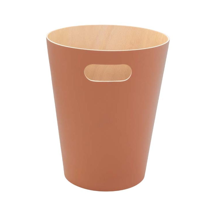 EXE.920.01.NOI - CORBEILLE À PAPIER WOOD 7,5 L AVEC POIGNÉE EN BOIS