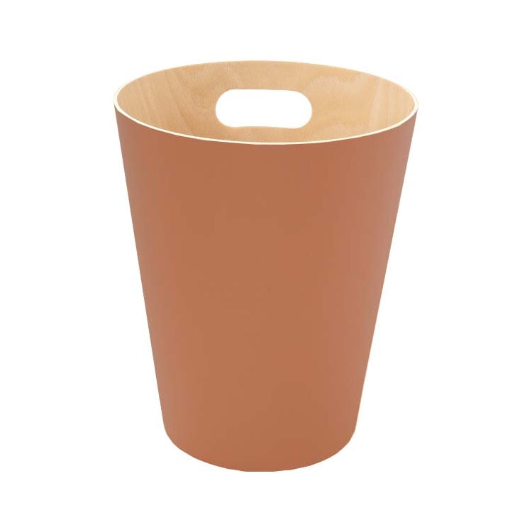 EXE.920.01.NOI - CORBEILLE À PAPIER WOOD 7,5 L AVEC POIGNÉE EN BOIS