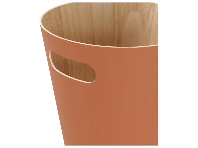 EXE.920.01.NOI - CORBEILLE À PAPIER WOOD 7,5 L AVEC POIGNÉE EN BOIS