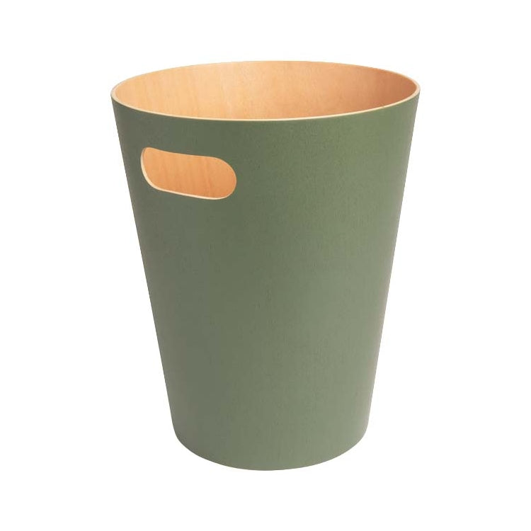 EXE.920.01.NOI - CORBEILLE À PAPIER WOOD 7,5 L AVEC POIGNÉE EN BOIS