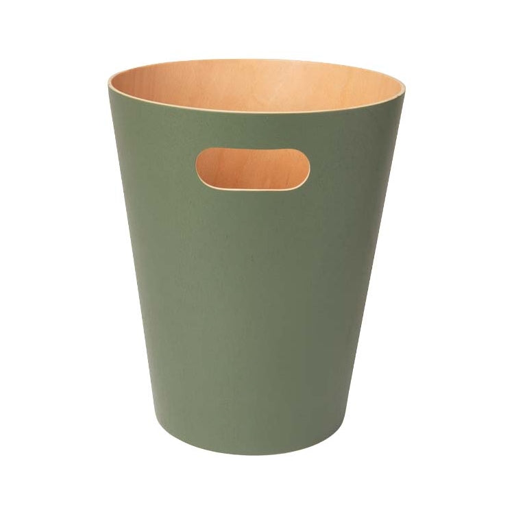 EXE.920.01.NOI - CORBEILLE À PAPIER WOOD 7,5 L AVEC POIGNÉE EN BOIS