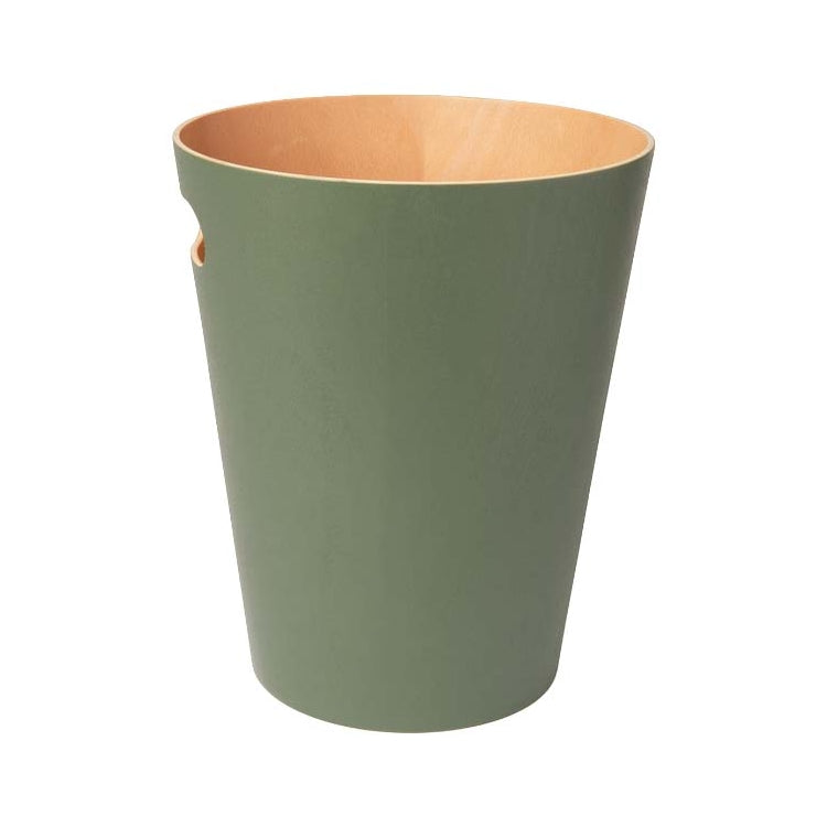 EXE.920.01.NOI - CORBEILLE À PAPIER WOOD 7,5 L AVEC POIGNÉE EN BOIS