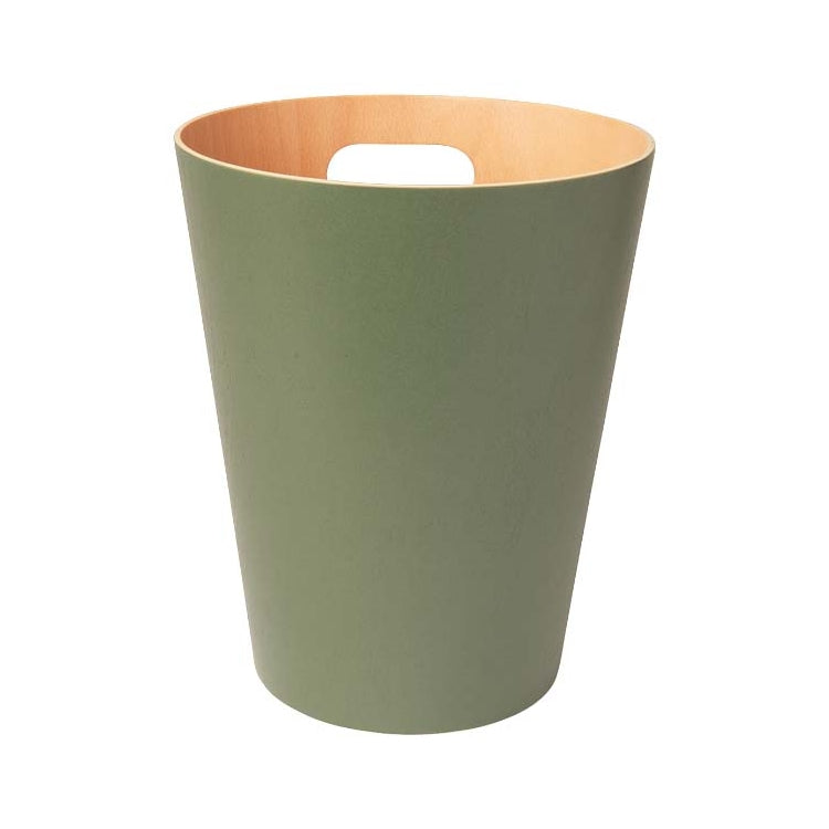 EXE.920.01.NOI - CORBEILLE À PAPIER WOOD 7,5 L AVEC POIGNÉE EN BOIS