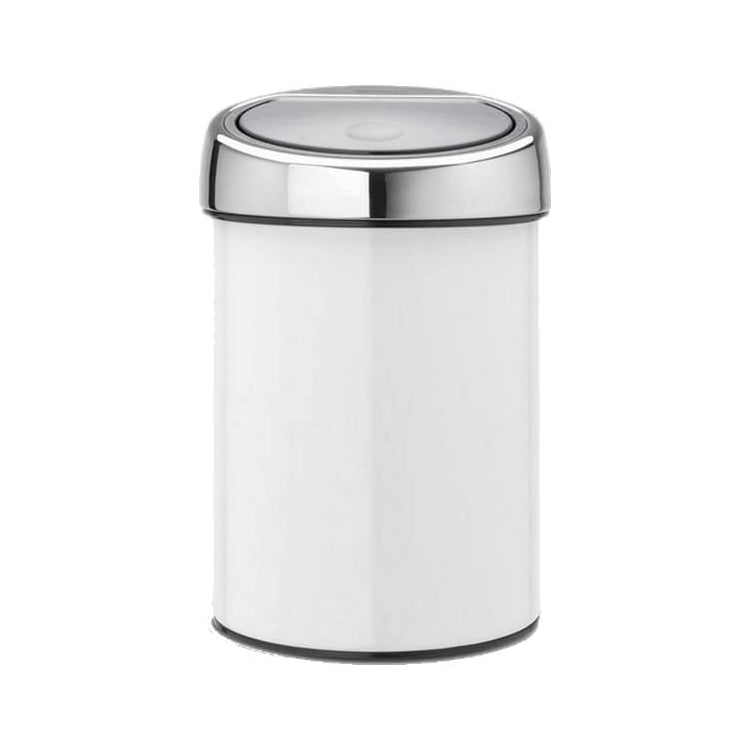 EXE.TB.911.10.RON.CHR - POUBELLE MURALE TOUCH BIN 3 L INOX POLI BRILLANT