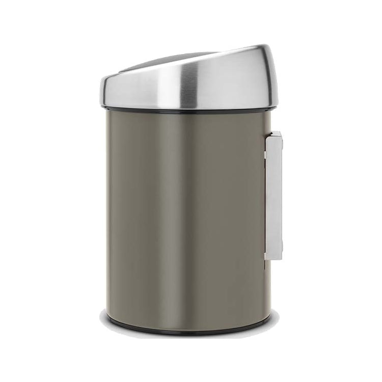 EXE.TB.911.10.RON.CHR - POUBELLE MURALE TOUCH BIN 3 L INOX POLI BRILLANT