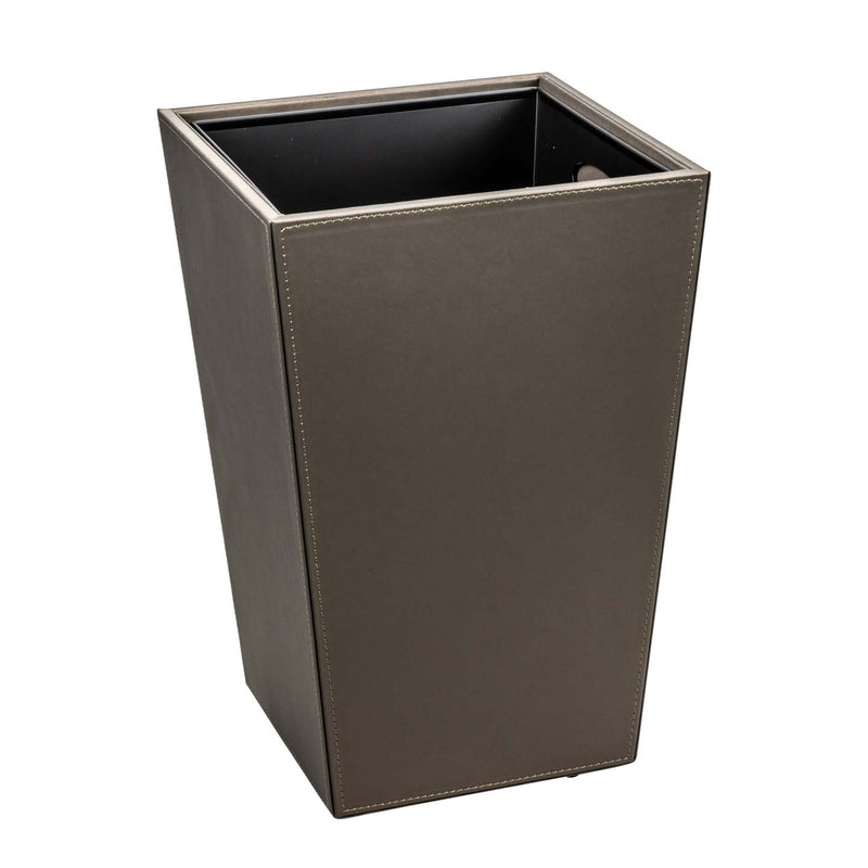 GRS.924.08.NOI - CORBEILLE À PAPIER SQUARE 10 L SIMILI CUIR