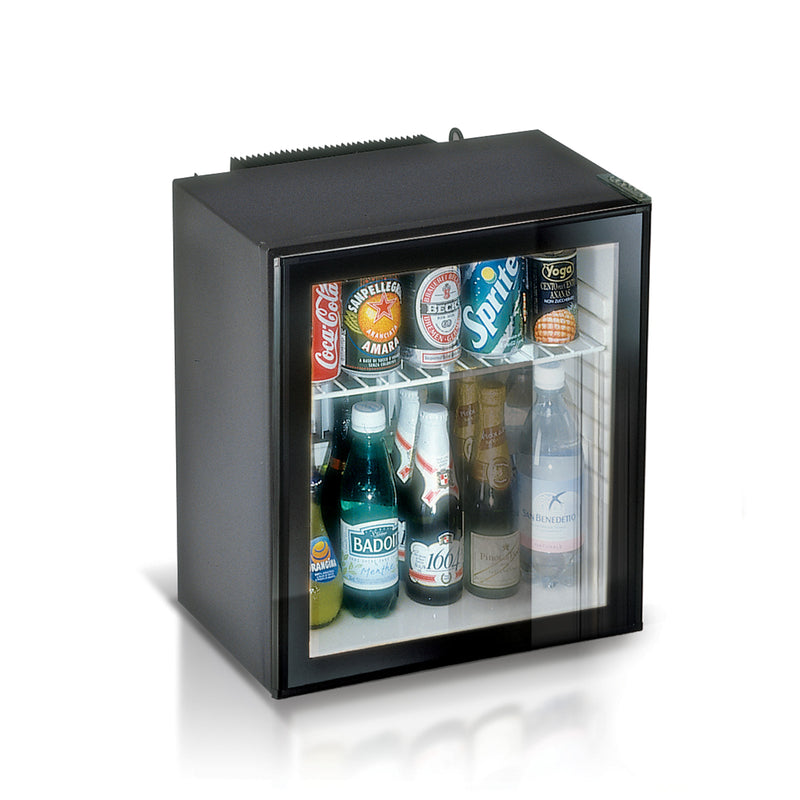 GRS.C250SV.NOI.VER - MINIBAR À ABSORPTION 25 L NOIR ET PORTE VITRÉE