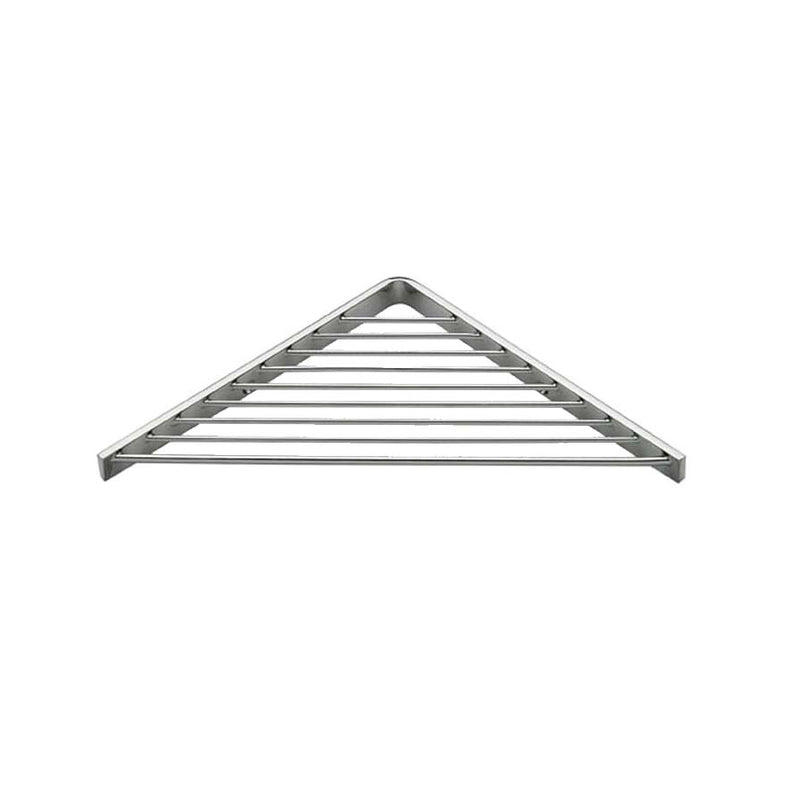 HOS.747.80.CHR - PORTE-SAVON GRILLAGÉ D'ANGLE MINIMALISTE CHROMÉ BRILLANT