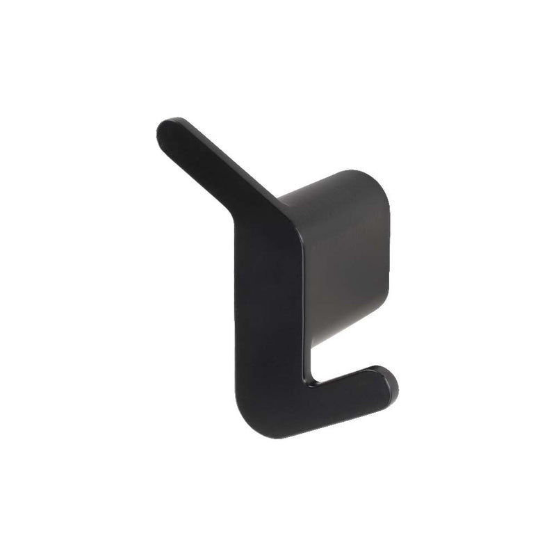 ORG.3152.01.NOI.G - PATÈRE MURALE 2 TÊTES GAUCHE ORGANIC DARK