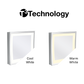 GRS.1191.15.2.CHR - MIROIR GROSSISSANT MURAL LED CUBIK T3 DOUBLE BRAS CHROMÉ