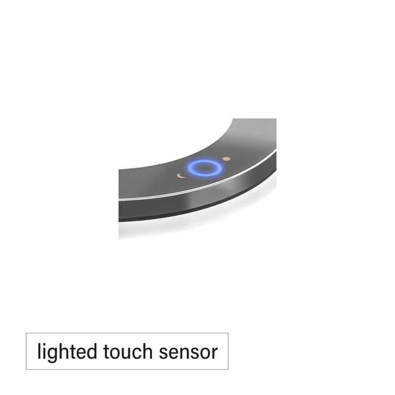 GRS.1190.01.CHR - MIROIR GROSSISSANT A POSER LED MOON DANCE CHROMÉ