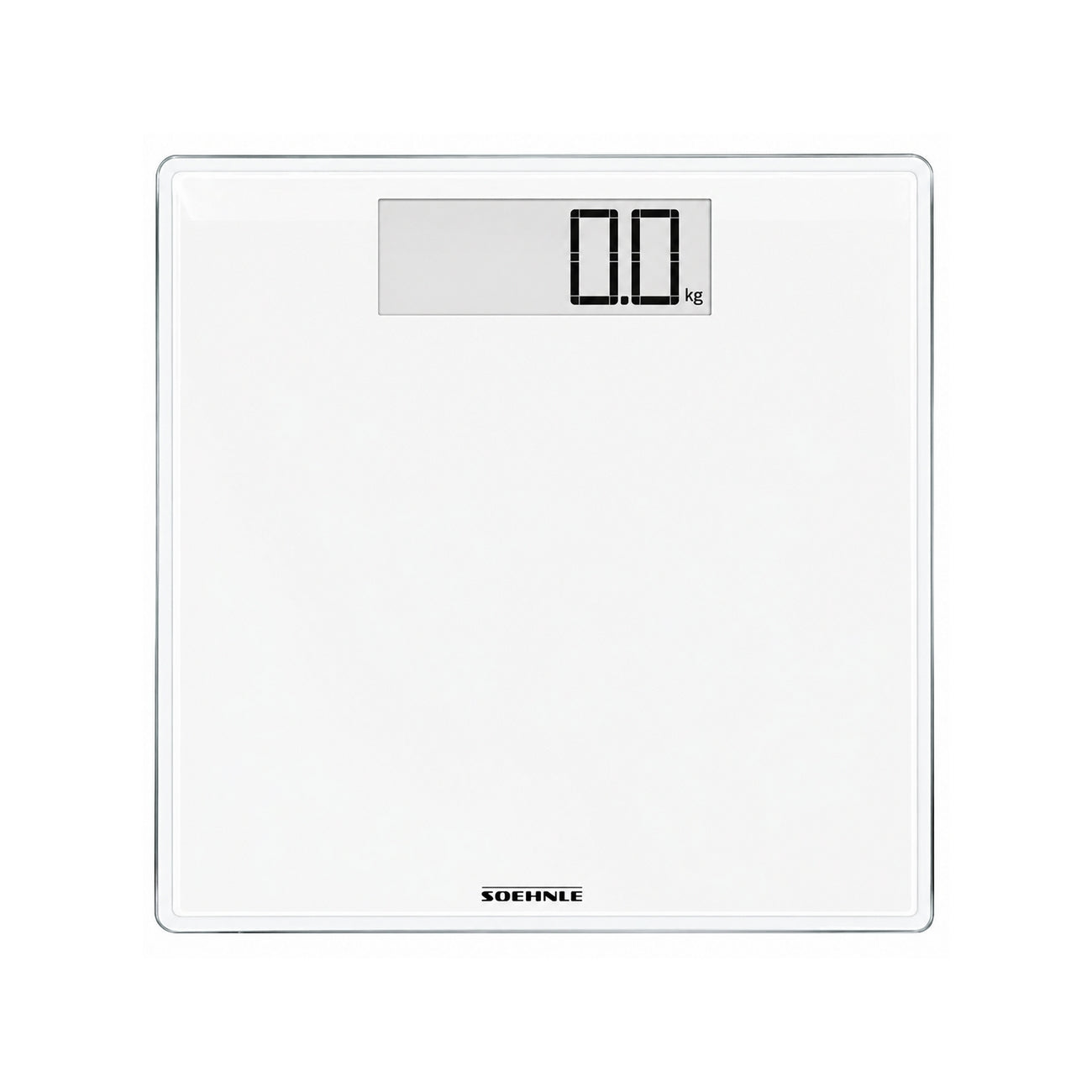 CONF.2433.00.BLA - PÈSE-PERSONNE S-WHITE VERRE SÉCURIT ÉCRAN LCD BLANC