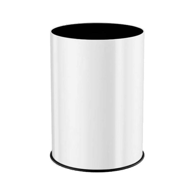 EXE.912.01.BLA - CORBEILLE RONDE 5 L INOX BLANC MAT