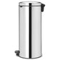 EXE.915.11.CHR - POUBELLE À PÉDALE 30 L INOX POLI BRILLANT
