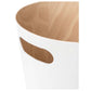 EXE.920.01.NOI - CORBEILLE À PAPIER WOOD 7,5 L AVEC POIGNÉE EN BOIS