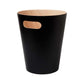 EXE.920.01.NOI - CORBEILLE À PAPIER WOOD 7,5 L AVEC POIGNÉE EN BOIS