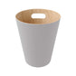 EXE.920.01.NOI - CORBEILLE À PAPIER WOOD 7,5 L AVEC POIGNÉE EN BOIS