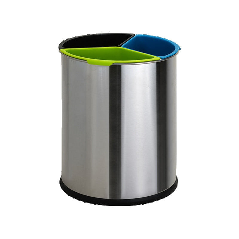 EXE.921.31.NOI - CORBEILLE 15 L TRI SÉLECTIF (3 BACS DE 5 L) NOIR