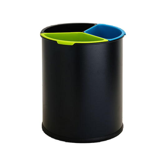 EXE.921.31.NOI - CORBEILLE 15 L TRI SÉLECTIF (3 BACS DE 5 L) NOIR