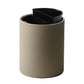 EXE.924.32.NOI - CORBEILLE DE CHAMBRE POUR TRI SÉLECTIF 10 L (2 BACS DE 5 L) SIMILI CUIR NOIR
