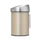 EXE.TB.911.10.RON.CHR - POUBELLE MURALE TOUCH BIN 3 L INOX POLI BRILLANT