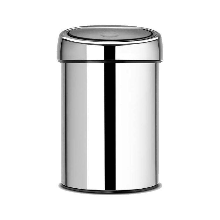 EXE.TB.911.10.RON.CHR - POUBELLE MURALE TOUCH BIN 3 L INOX POLI BRILLANT