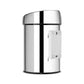 EXE.TB.911.10.RON.CHR - POUBELLE MURALE TOUCH BIN 3 L INOX POLI BRILLANT