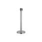 GRS.0081.CHR - POTEAU DE BALISAGE CHROMÉ À SANGLE RÉTRACTABLE