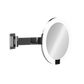 GRS.1190.12.CHR - MIROIR GROSSISSANT MURAL AUTONOME ROUND LED SIMPLE BRAS Ø 22 CM