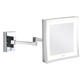 GRS.1191.15.2.CHR - MIROIR GROSSISSANT MURAL LED CUBIK T3 DOUBLE BRAS CHROMÉ