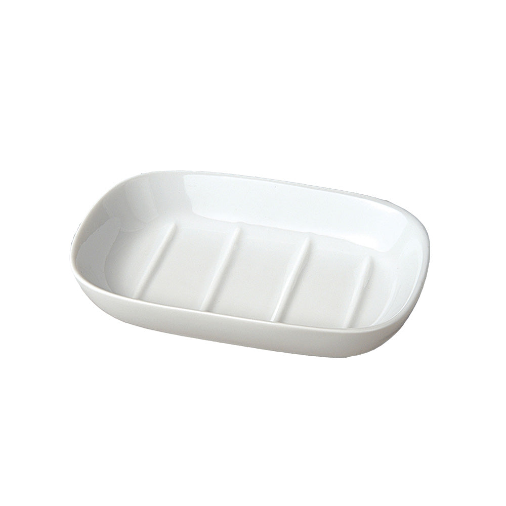 GRS.161.86.POR.BLA - PORTE-SAVON RECTANGULAIRE PORCELAINE BLANC
