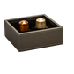 GRS.21.21.50.NOI - BOITE POUR CAPSULES DE CAFÉ THE LONDONER SIMILI CUIR NOIR