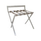 GRS.21.89.90.CHR - RACK PORTE VALISE MÉTAL AVEC DOSSERET CHROMÉ