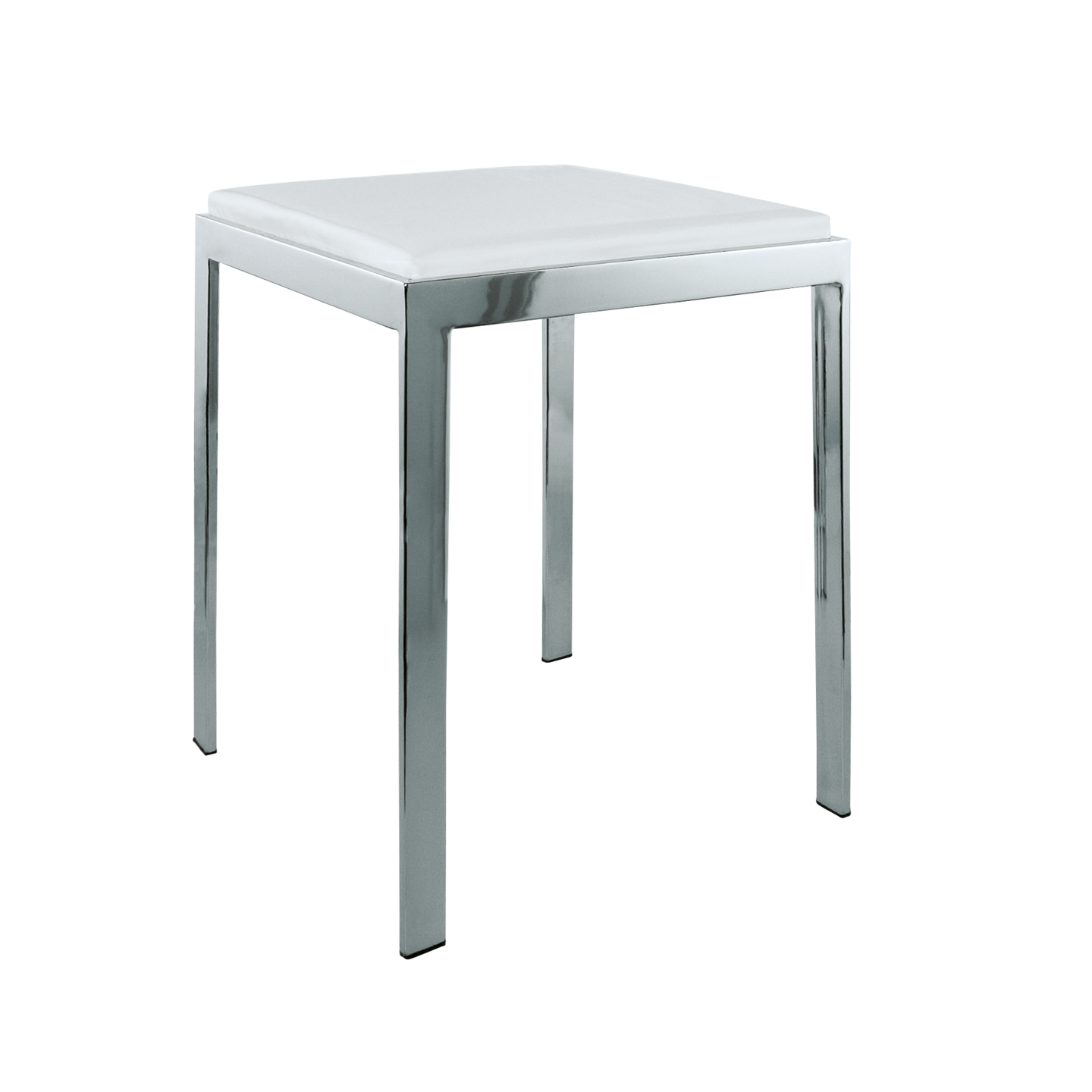 GRS.24.11.11.BLA - TABOURET DE DOUCHE ASSISE CARRÉ BLANCHE ZANZIBAR