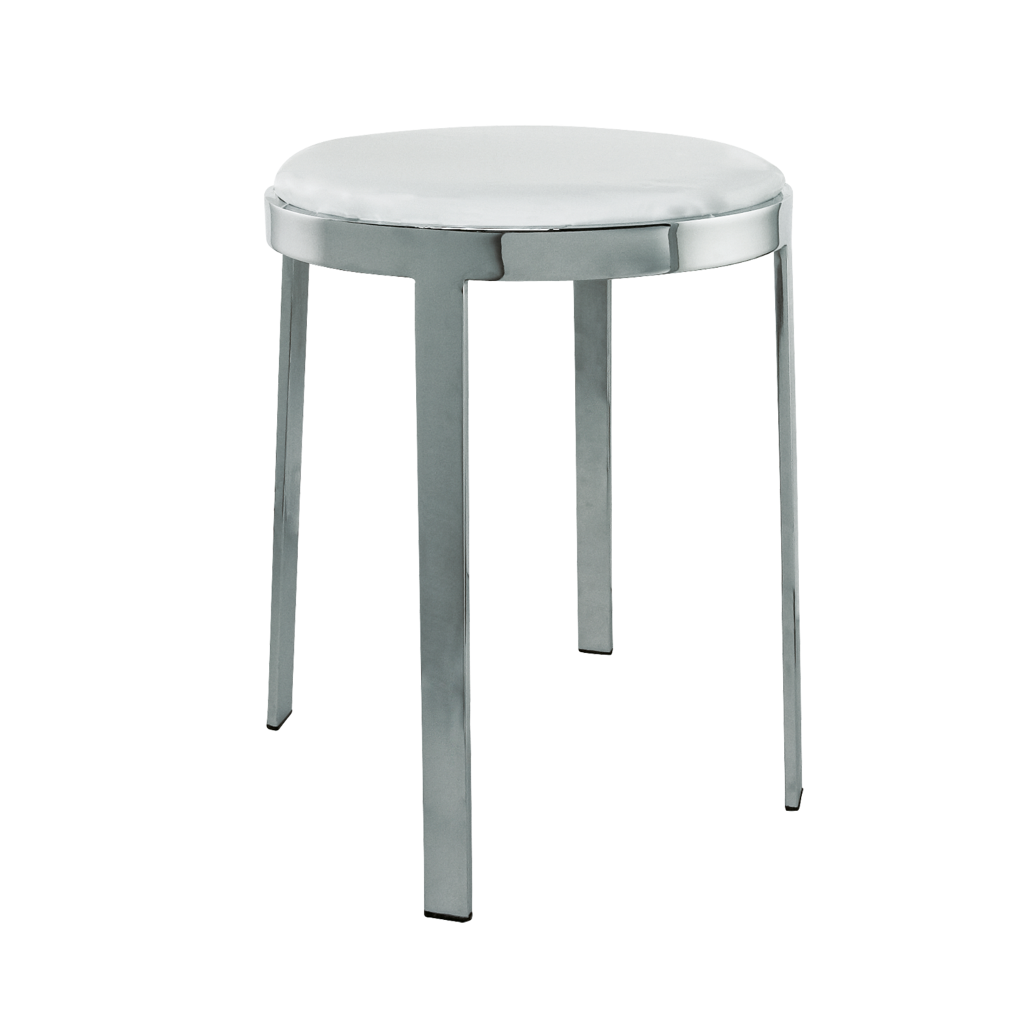 GRS.24.11.40.BLA - TABOURET DE DOUCHE ASSISE RONDE BLANCHE ANTIGUA