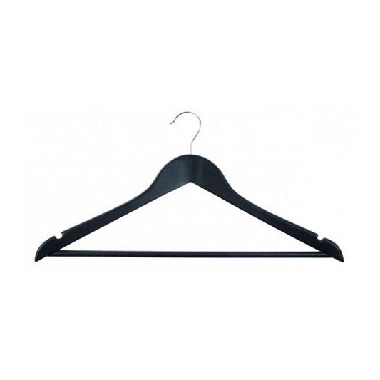 GRS.24.58.00.NAT - CINTRE EN BOIS NATUREL 44 CM AVEC BARRE SIMPLE ET ENCOCHES (COMMANDE MINIMUM PAR 10 PIÈCES)