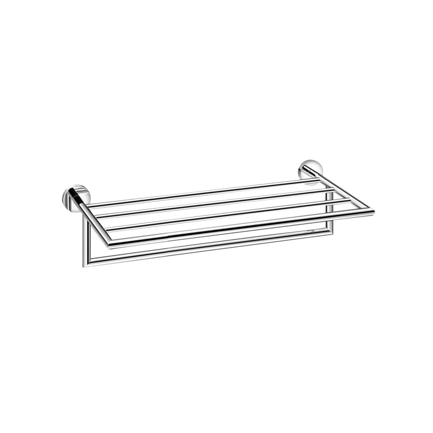 GRS.294.50.CHR - RACK ÉTAGÈRE 500 MM + PORTE-SERVIETTES TECNO CHROMÉ