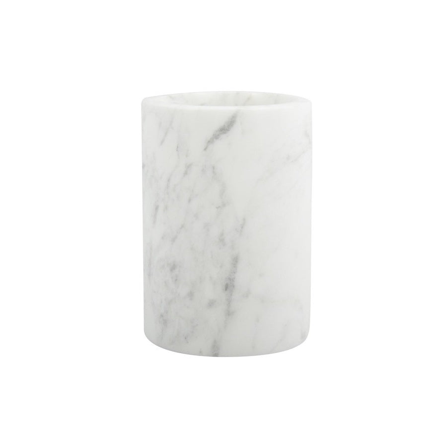 GRS.566.01.BLA - GOBELET VERRE À DENT THASSOS EN MARBRE BLANC