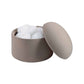 GRS.866.02.TAU - BOITE À COTON EN CÉRAMIQUE TAUPE