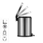 GRS.912.11.BRO.FP - POUBELLE A PEDALE PRESTIGE 5 L INOX BROSSE