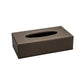GRS.930.88.NOI - BOÎTE KLEENEX THE LONDONER RECTANGLE À POSER SIMILI CUIR NOIR