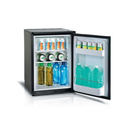 GRS.C330P.NEXT.D.NOI - MINIBAR À COMPRESSEUR NOIR 33 L SÉRIE NEXT P, FAÇADE NOIRE AVEC CHARNIÈRES À DROITE
